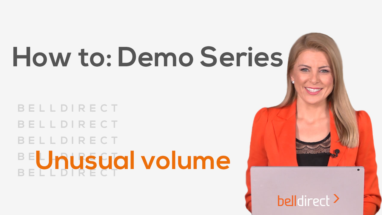 How to: Demo Series - Unusual Volume