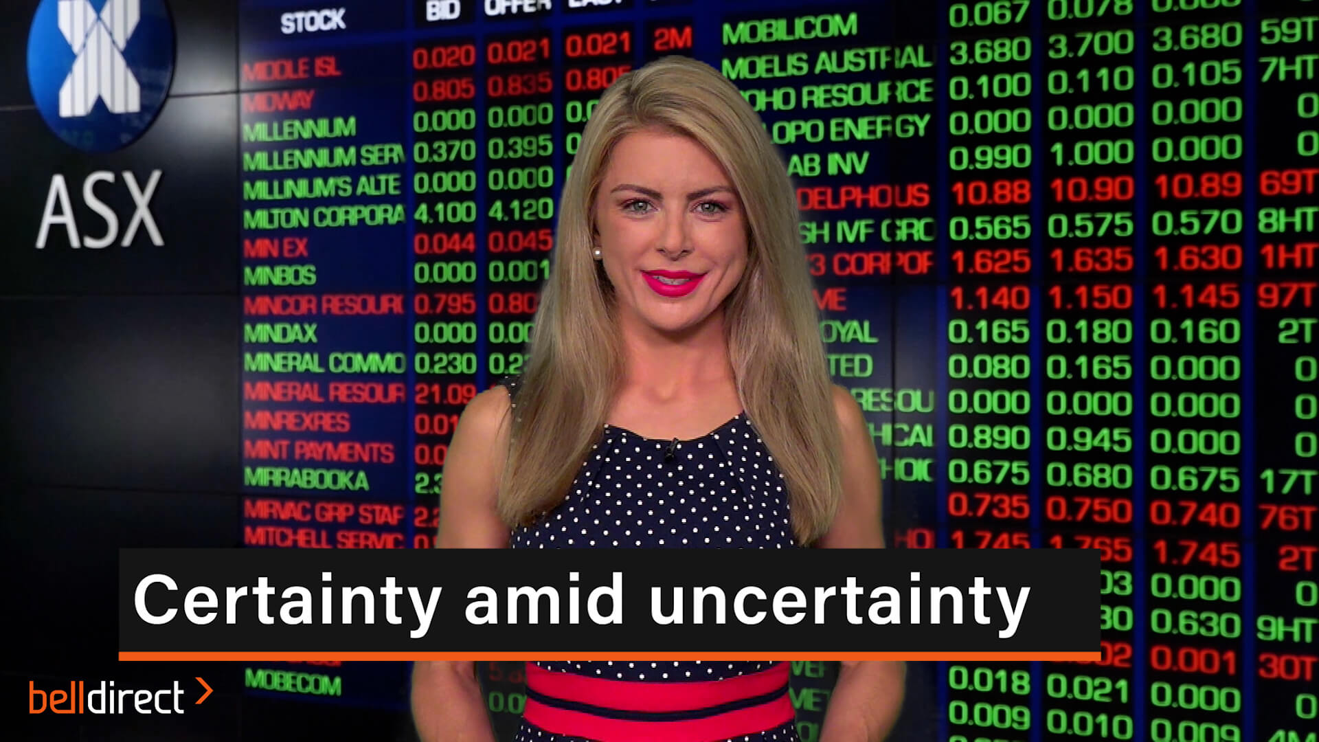 Certainty amid uncertainty