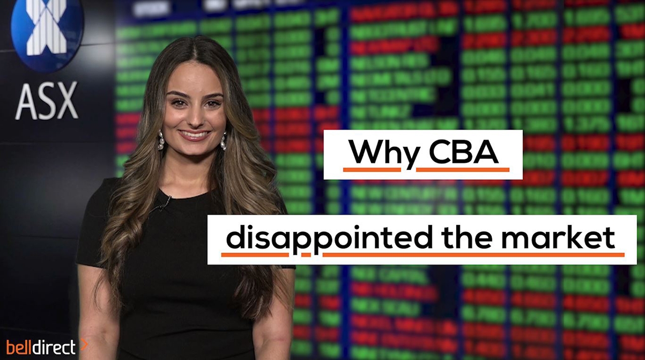Why CBA disappointed the market