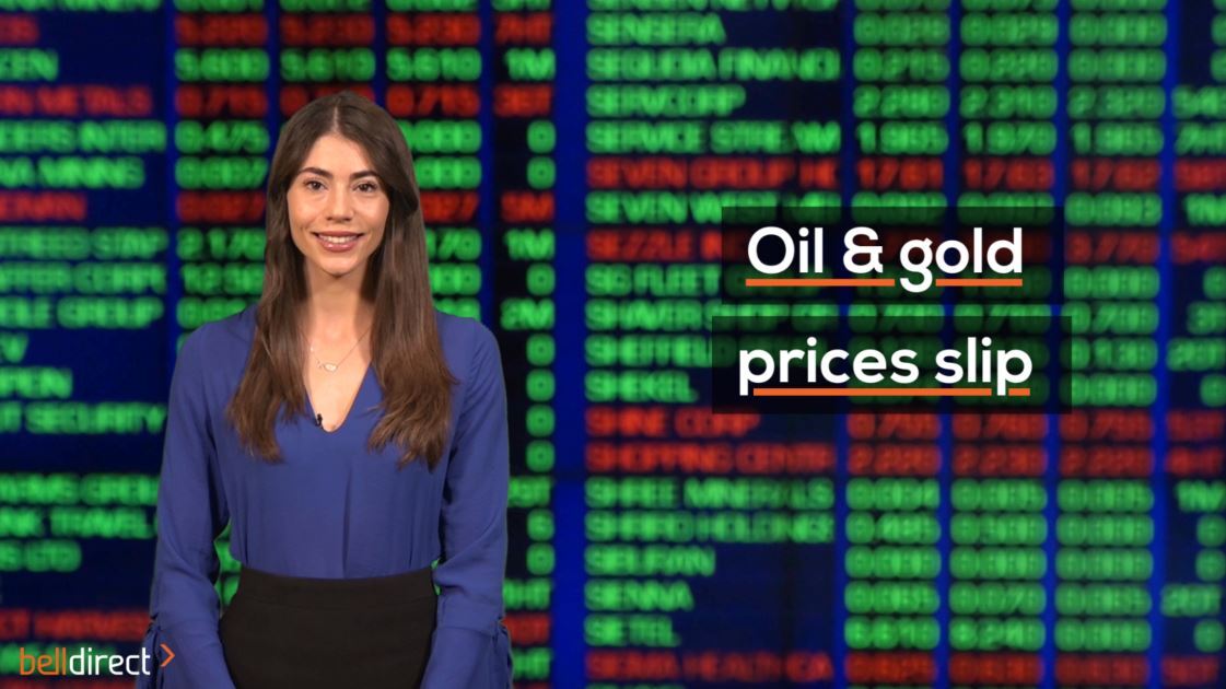 Oil & gold prices slip