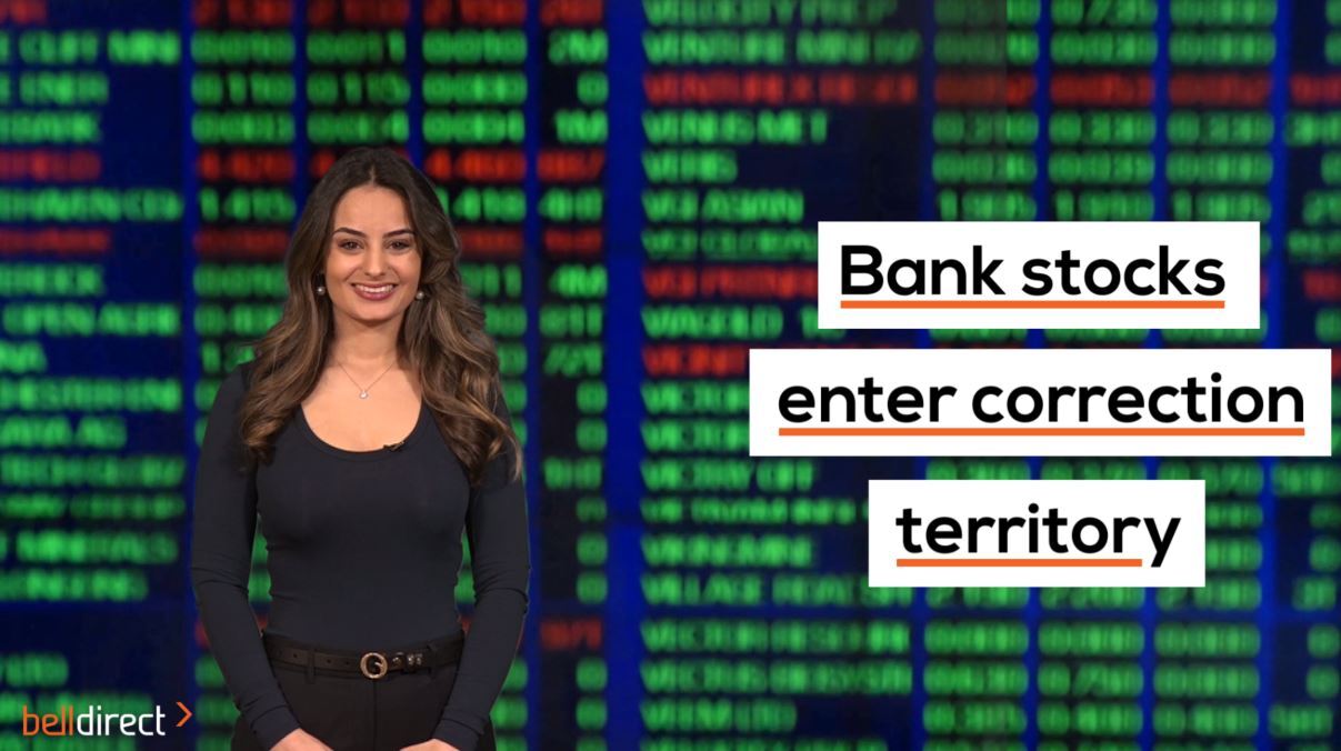 Bank stocks enter correction territory
