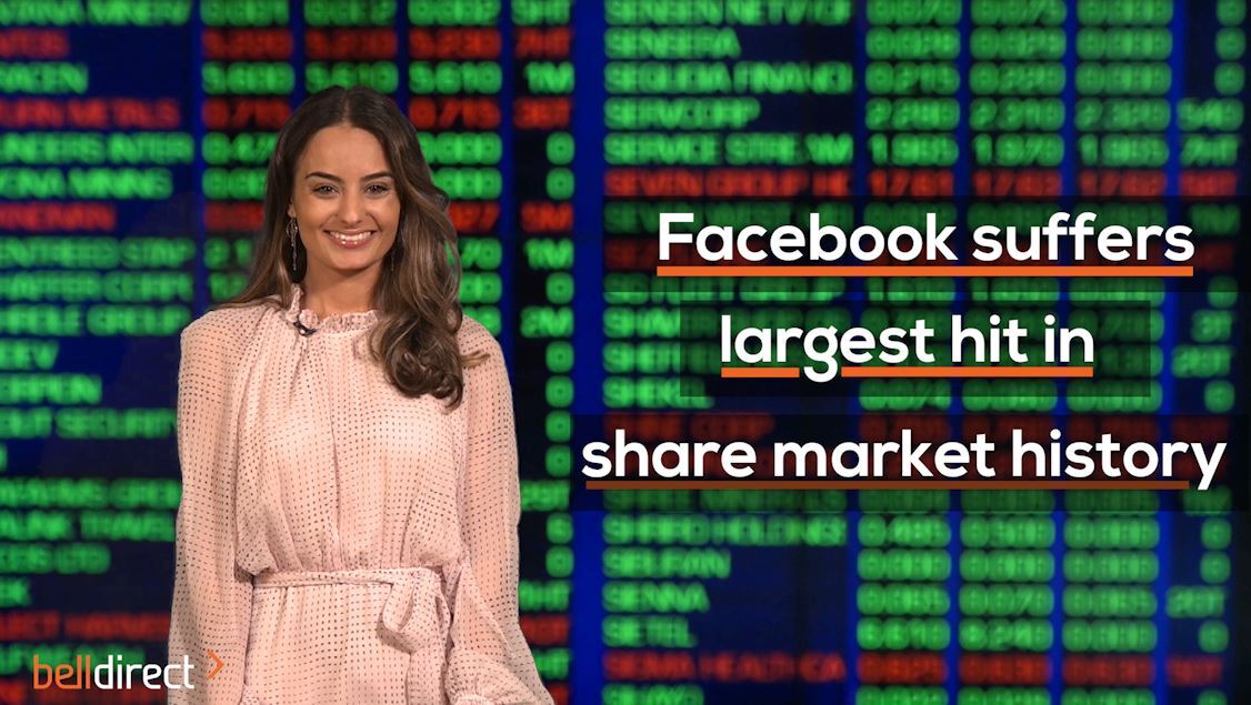 Facebook suffers worst fall in share market history